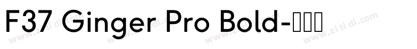 F37 Ginger Pro Bold字体转换